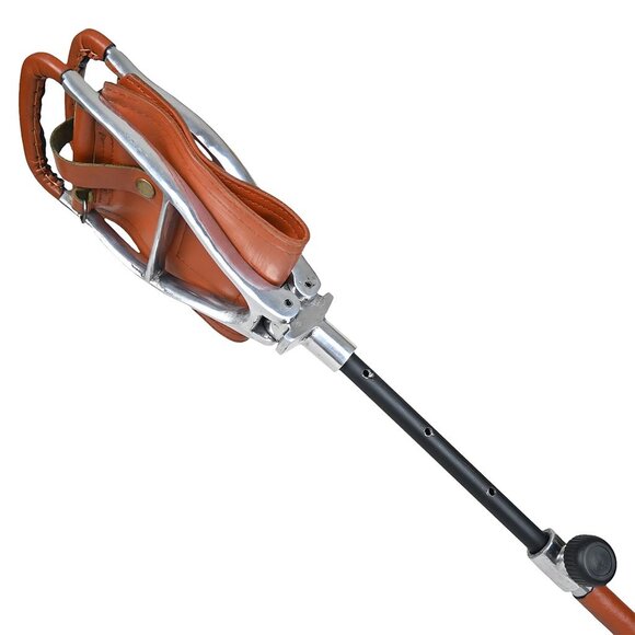 Best Walking Stick With Portable Leather Folding Seat Brown Venator Stool NEW - Picture 5 of 14
